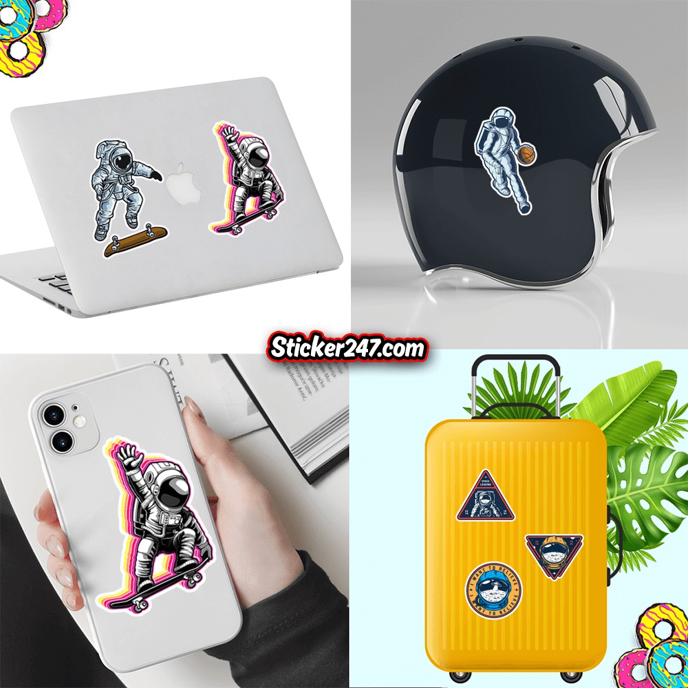 𝗦𝘁𝗶𝗰𝗸𝗲𝗿 dán trang trí không gian vũ trụ | SPACE0004 | Sticker 247