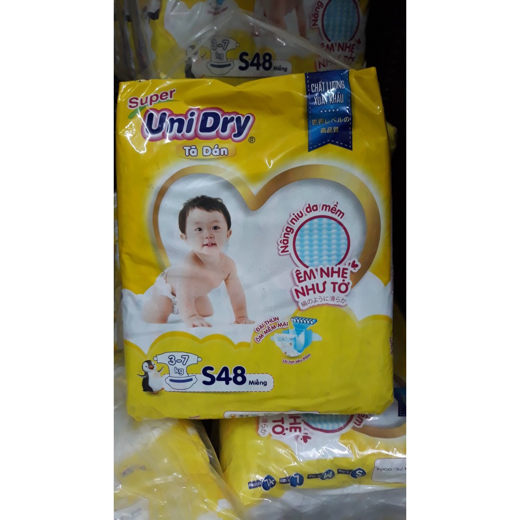 ( MẪU MỚI)TÃ DÁN UNIDRY SUPER BỊCH ĐẠI ĐỦ SIZE S48/M42/L38/XL34