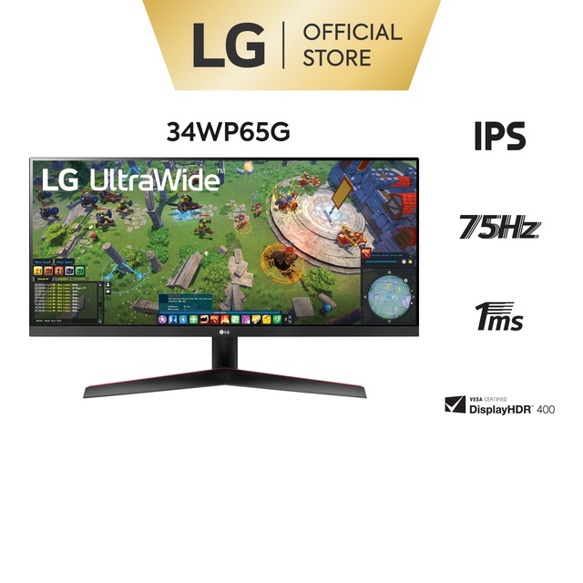 Màn hình LG UltraWide™  34WP65G-B 34'' IPS Full HD AMD FreeSync™ DisplayHDR™ USB Type-C™- Hàng chính