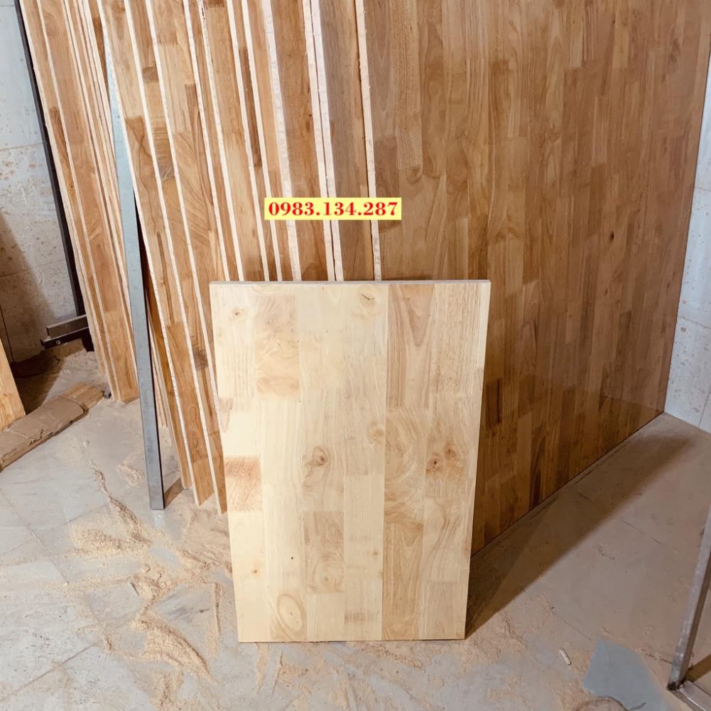 Mặt bàn gỗ thịt , mặt bàn gỗ cao su dài 55cm rộng 15cm,20cm,25cm,30cm,... phun bóng 2 mặt hàng loại 1 đẹp Free Ship Hot