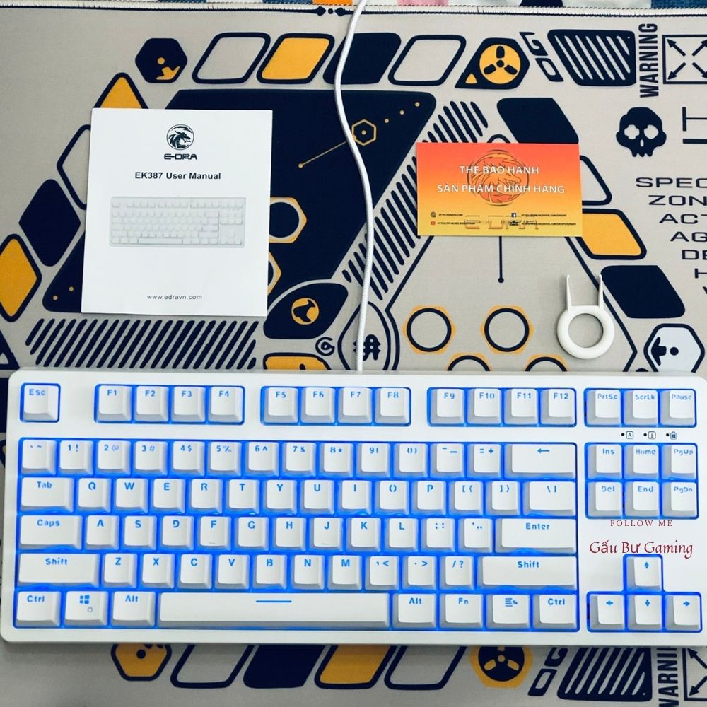 Bàn phím cơ E-Dra⚡️𝐂𝐚𝐦 𝐤𝐞̂́𝐭 𝐜𝐡𝐢́𝐧𝐡 𝐡𝐚̃𝐧𝐠⚡️cao cấp, gõ bền êm tay, gõ văn bản và chơi game cực tốt