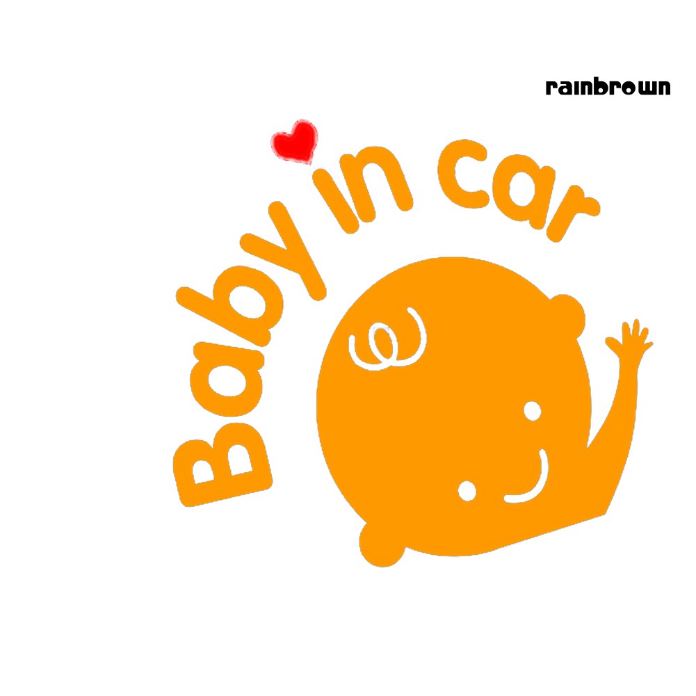 Đề Can Dán Trang Trí Xe Ô Tô Hình Em Bé Độc Đáo