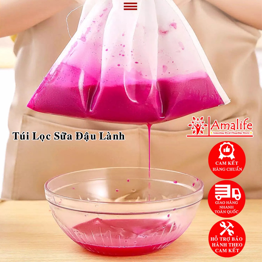 Túi Lọc Sữa Đậu Nành, Sữa Hạt Cao Cấp, Túi Lọc Trà, Túi Lọc Gia Vị Chuyên Dụng Hãng Amalife