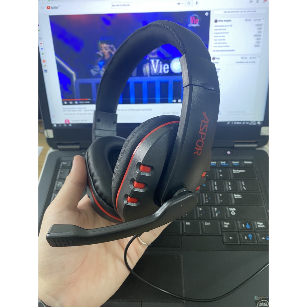 FOR PC/PS3/PS4/XBOX Tai Nghe Gaming Chính Hãng ASPOR A216, Có MIC, Hỗ Trợ PS4/XB1S/XBXS/PC/Laptop/Điện Thoại...
