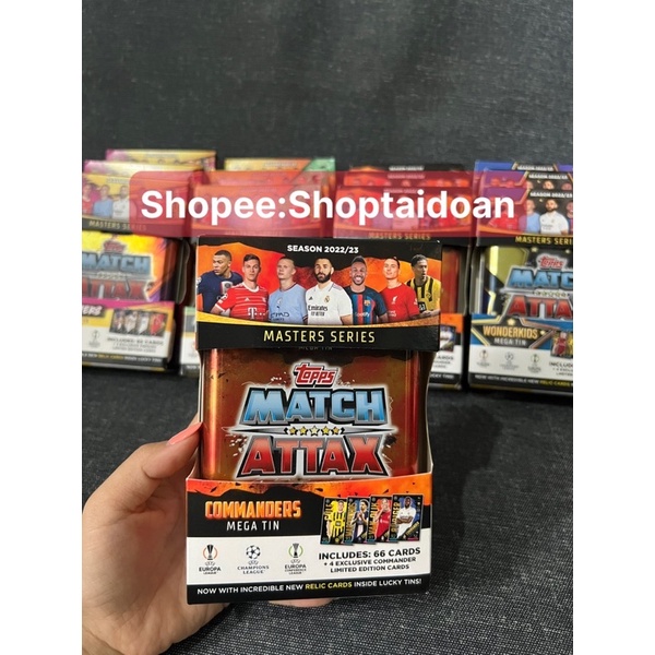 Hộp Thẻ lớn  Match Attax Champions league mùa 22/23