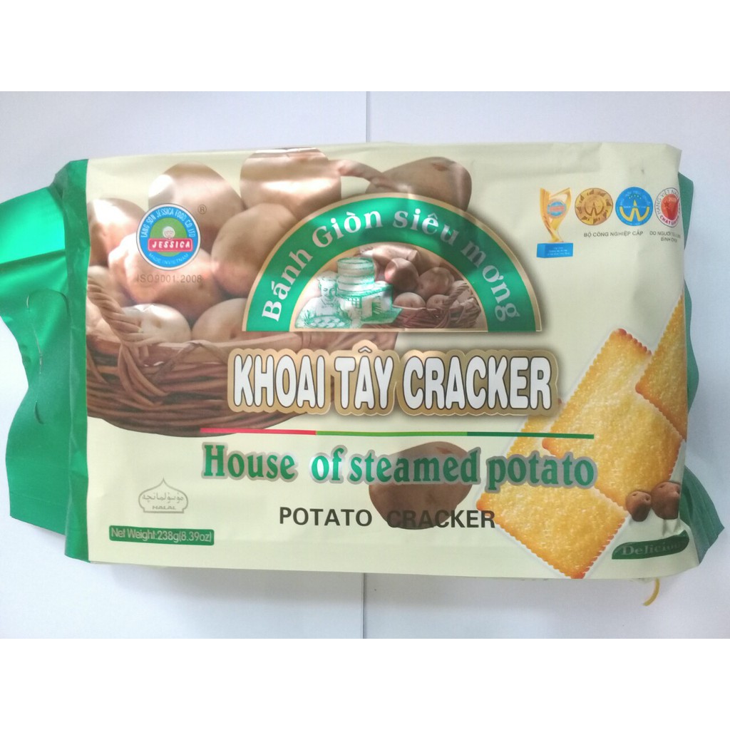 Bánh khoai tây jessica siu giòn siu mỏng 238 GR túi