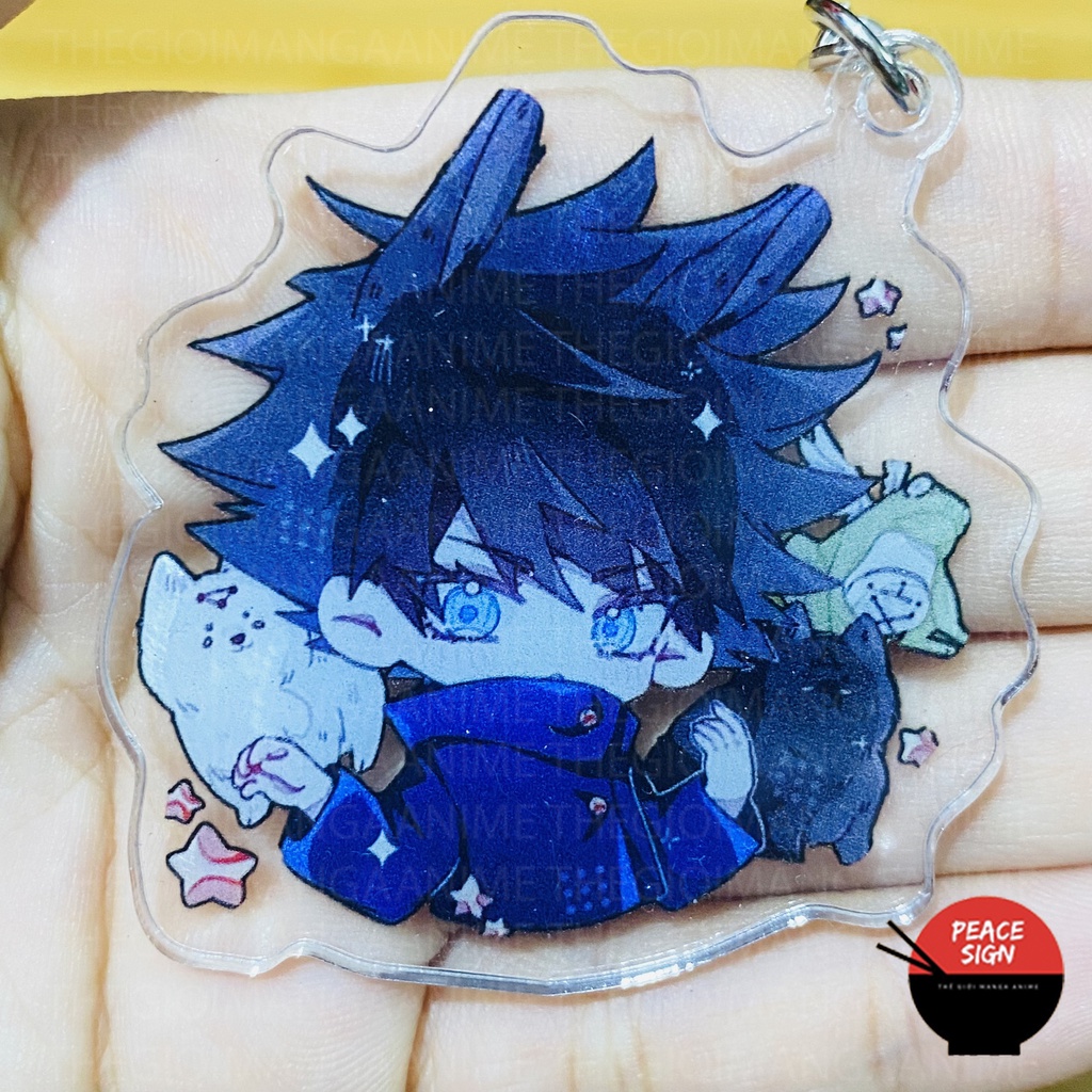 (Mica trong acrylic) Móc khóa JUJUTSU KAISEN ver TAI THÚ PET anime chibi Chú Thuật Hồi Chiến