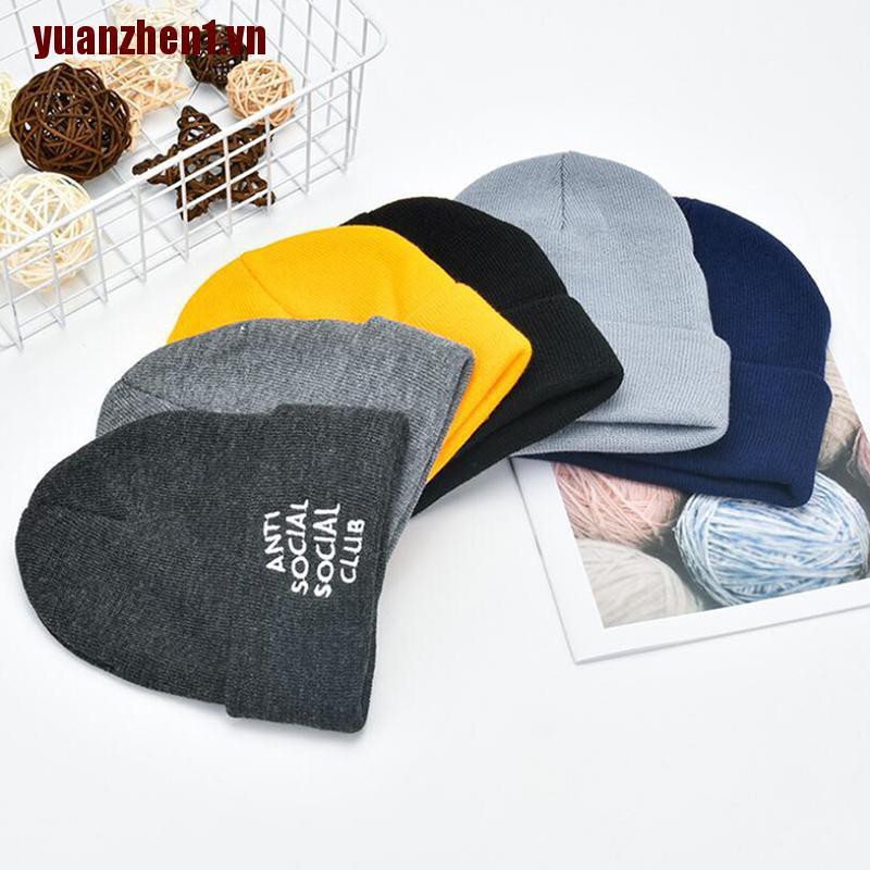 Mũ Len, Nón Len ANTI SOCIAL CLUB ASSC  Chất Dày Phong Cách Hàn Quốc