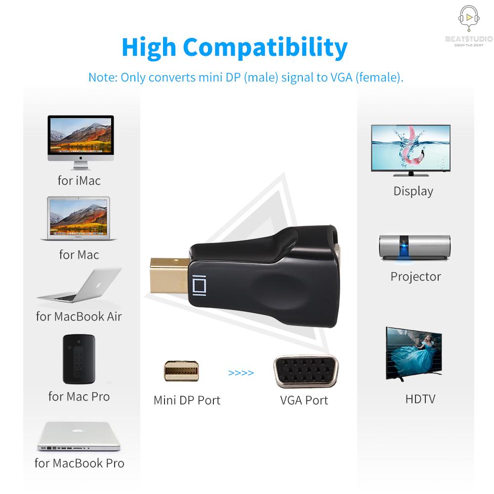 Đầu Chuyển Đổi Mini Displayport Dp Sang Vga 1080p