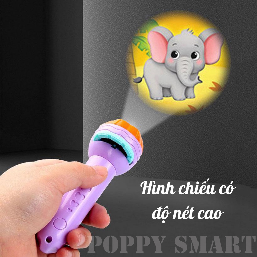 Đèn pin chiếu hình cho bé -80 hình chiếu cho bé thỏa thích khám phám