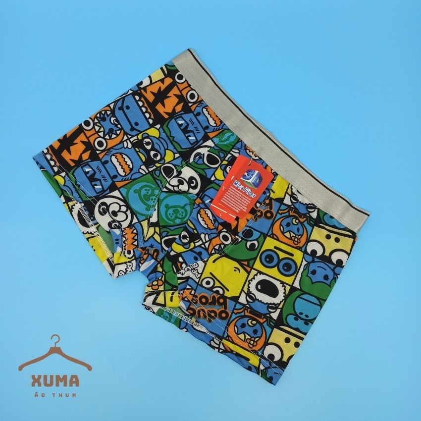 [ FREE SHIP ] Combo 4 quần Xì Quần lót nam dễ thương thun lạnh 3D hoạt hình xuma