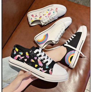 GIÀY SNEAKER IN HÌNH MÁ CẦU VỒNG SIÊU HOT SIÊU CHẤT 161