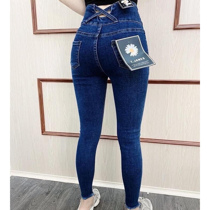 Quần jean nữ King168 , chất jean co dãn tốt , jean nữ cao cấp co dãn DF09
