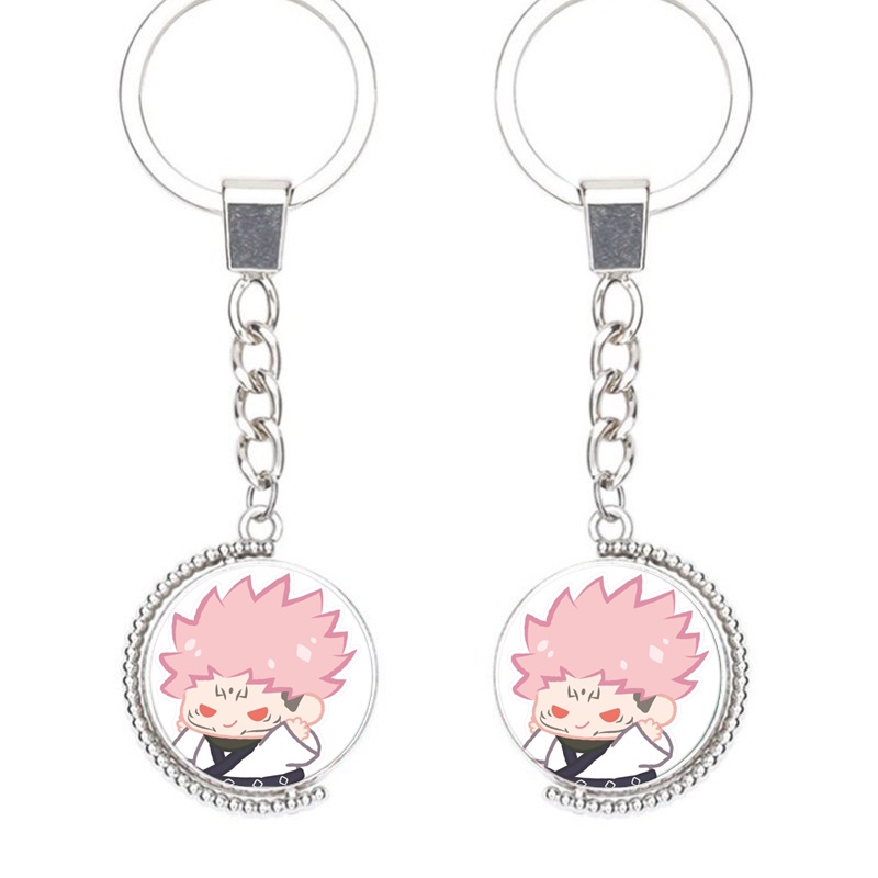 (Viền tròn) Móc khóa nhân vật JUJUTSU KAISEN VER TẬP THỂ DỤC anime chibi xinh xắn tiện lợi