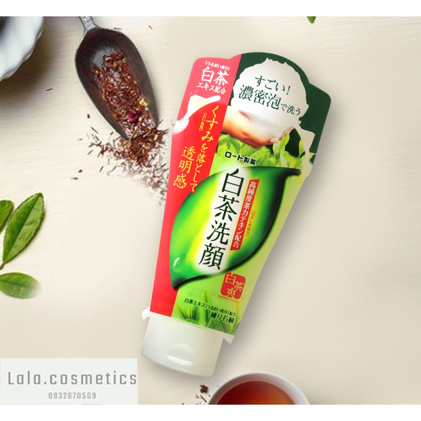 Sữa rửa mặt trà xanh Rohto Shirochasou Nhật Bản 120g