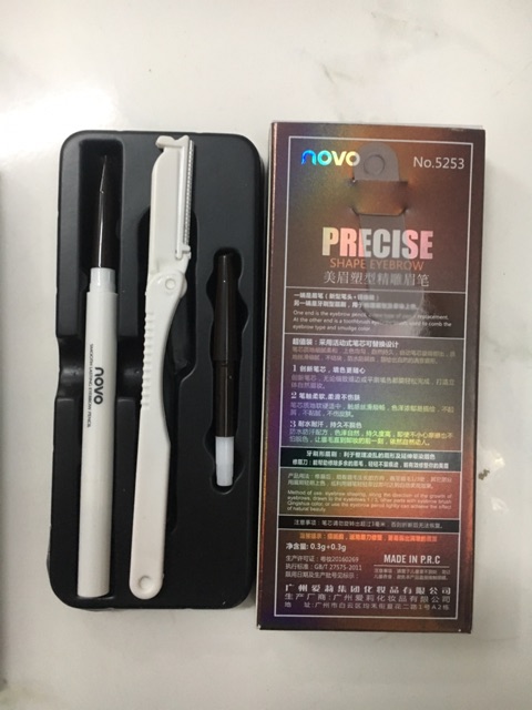 [Nội địa Trung] Kẻ mày Novo 3 in 1 Precise Shape Eyebrow