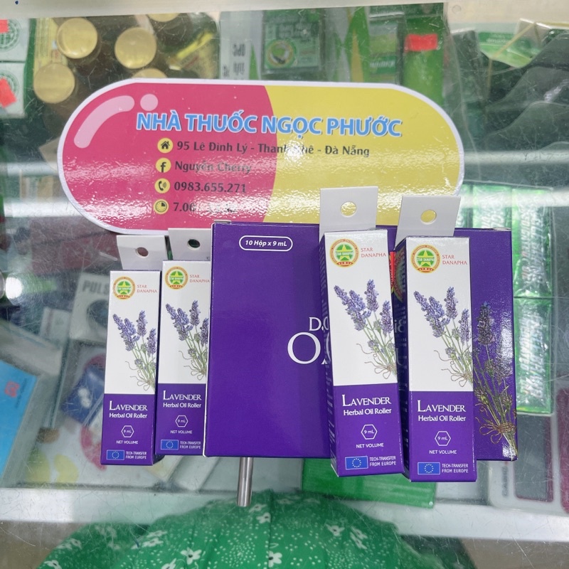 Dầu Gió Bi Lăn 9ml -  Danapha 100% chính hãng