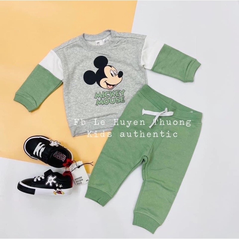 Bộ mickey HM AUTH săn sale 70% cho bé