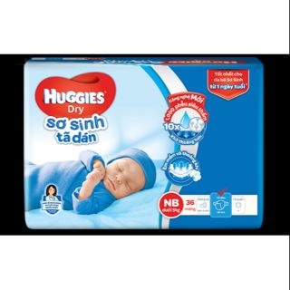 Tã dán sơ sinh huggies nb s36