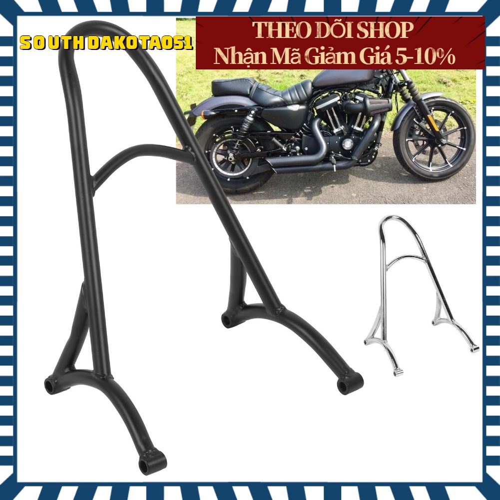 Hàng Sẵn Baga tựa lưng xe máy (không có tấm lót sau) cho Harley-Davidson XL883 / XL1200/48 2004‑2017【Southdakota051】