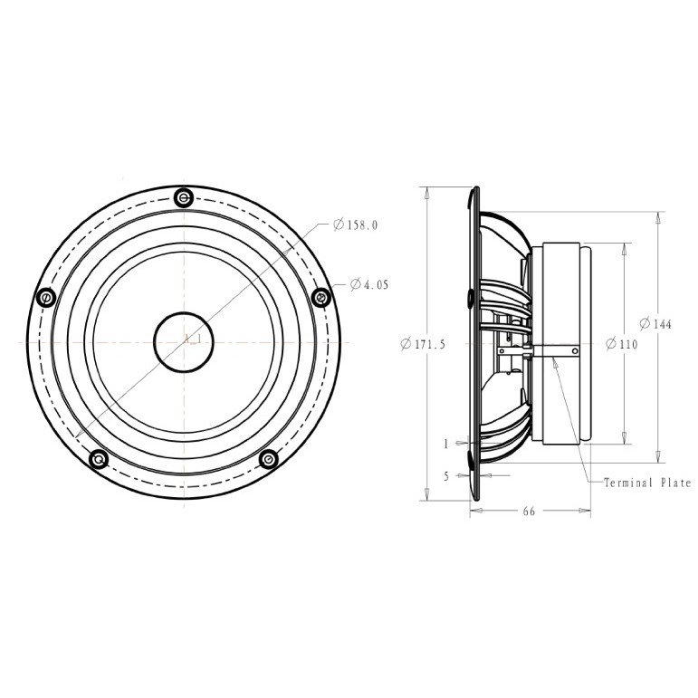 Củ loa rời toàn dải 16cm Markaudio Alpair 11 MS, giá bán theo cặp