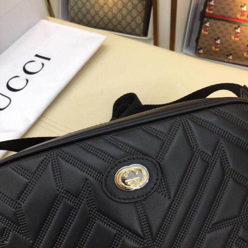 Túi bao tử nam da thật cao cấp dòng mới Gucci GG GC chất liệu da bò nhập khẩu hoạ tiết in logo mẫu mới năm nay