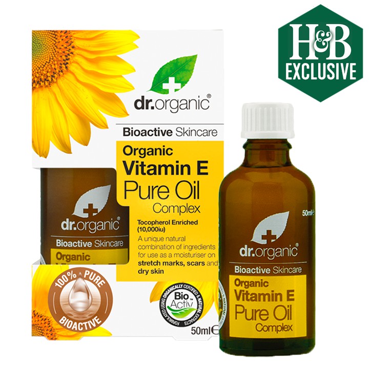 Tinh dầu Vitamin E nguyên chất Dr Organic Vitamin E Pure Oil Complex 50ml