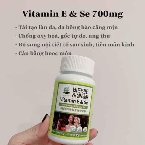 Viên Uống HJ Care Solution Vitamin E & Selenium 700mg