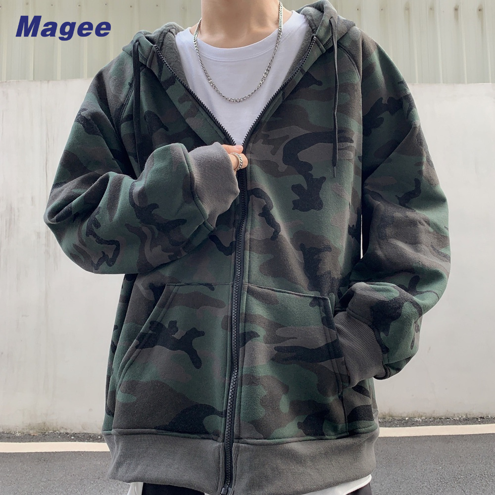 Áo Khoác cardigan Họa Tiết Rằn Ri Có Khóa Kéo Phong Cách Hàn Quốc Thời Trang Xuân Thu Cho Nam Và Nữ