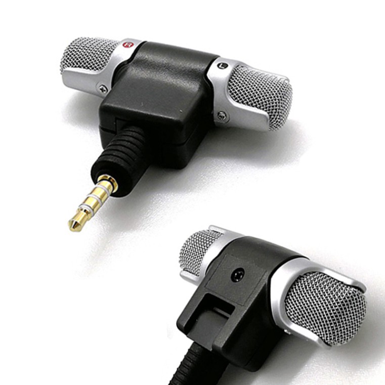 Micro Mini Basspal Giắc Cắm 3.5mm Âm Thanh Nổi Cho Điện Thoại Di Động Thông Minh Dùng Thu Âm Studio/Phỏng Vấn/Làm Vlog n