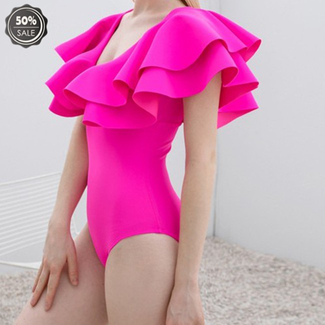 Đồ Bơi Một Mảnh Nhún Bèo Gợi Cảm Cho Nữ