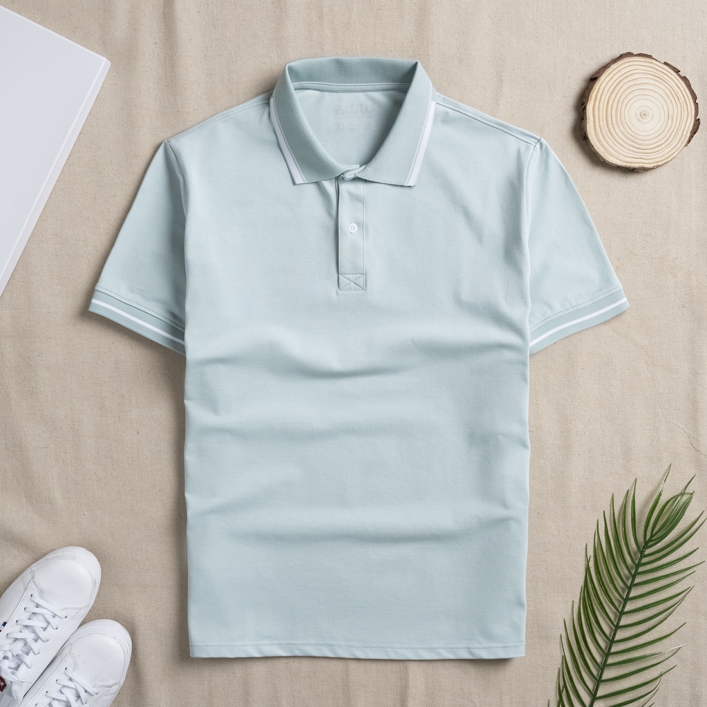 POLO PAULO BASIC VẢI CVC CAO CẤP SỌC CỔ