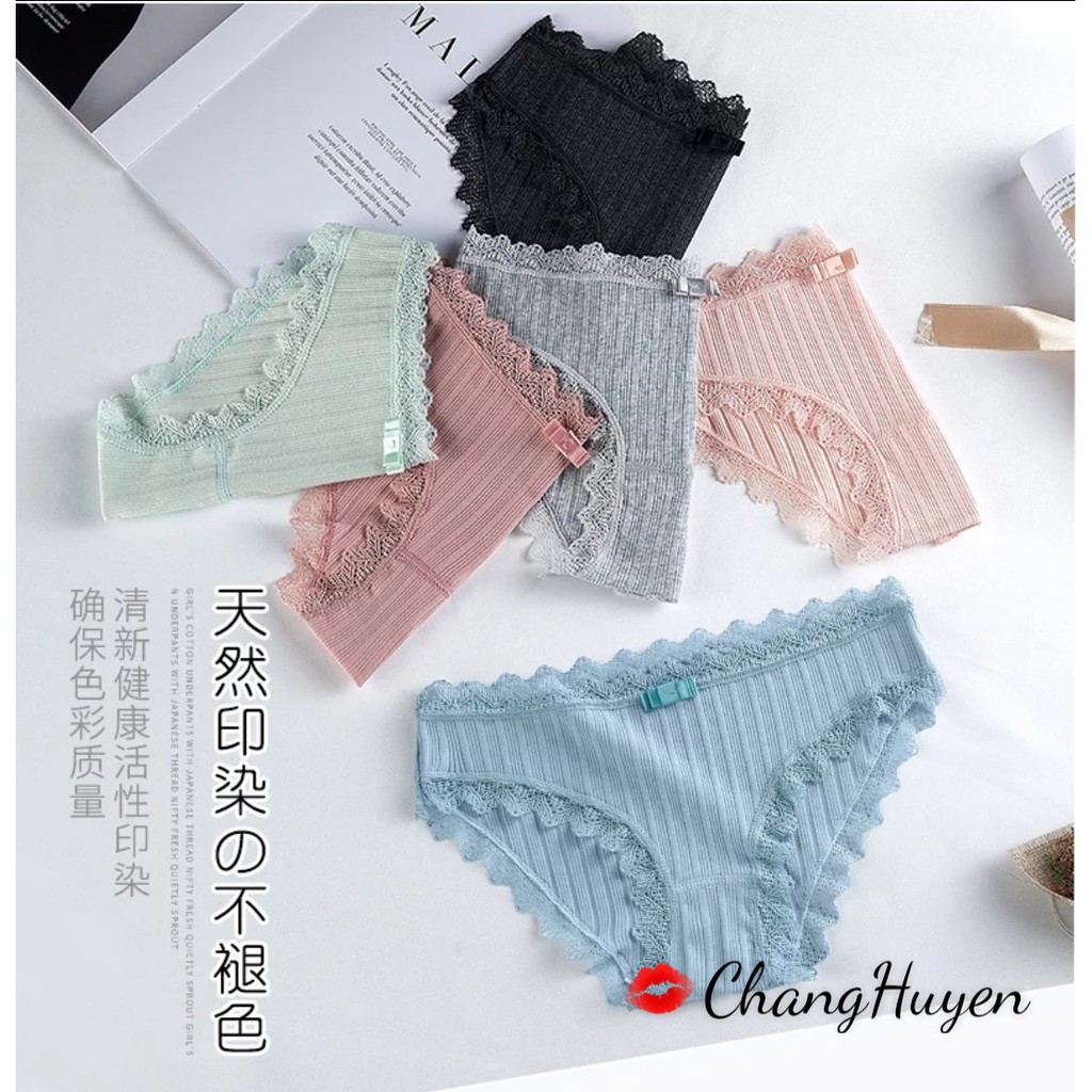 Quần lót sợi tre pha ren Sexy