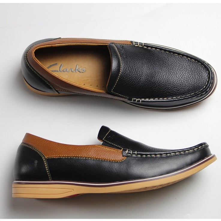 Giày Lười Da Bò Nam Clarks . Giày Mọi Hàng Việt Nam Xuất Khẩu