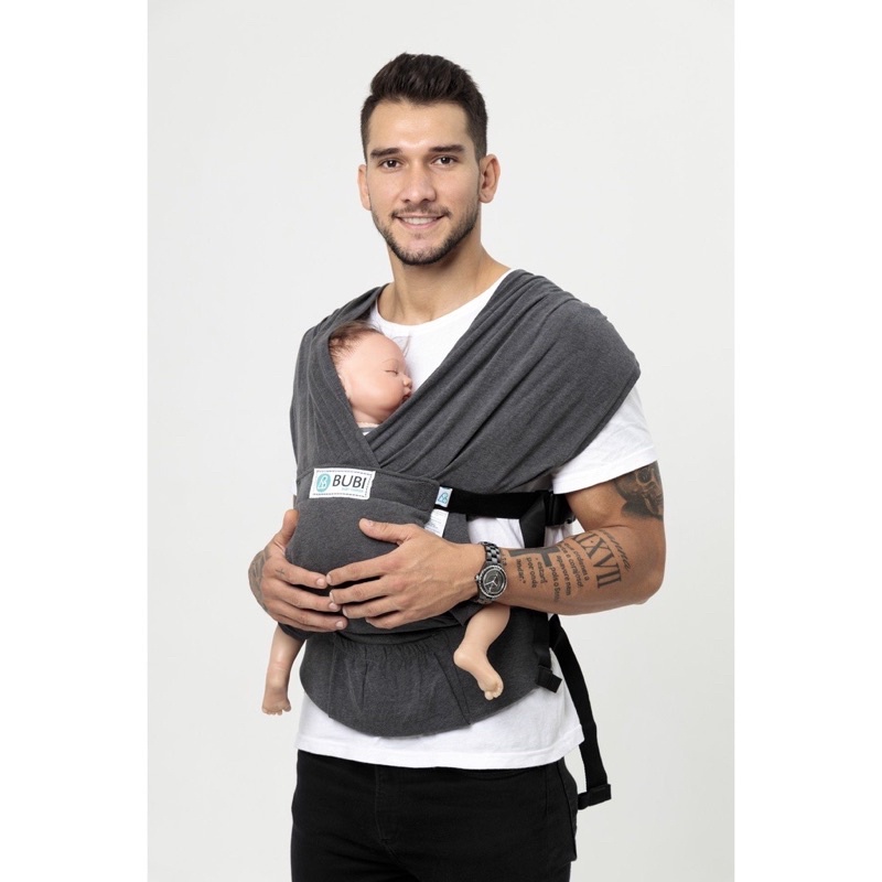 Địu vải bubi gen3 trợ lực - Thun cotton cho bé từ 0m+