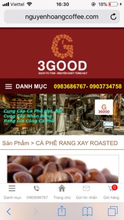 Cà phê hạt nguyên chất rang xay