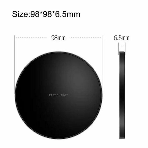 Luxury Qi Fast Wireless Charger for Samsung Galaxy S10 Plus S9 S8 S7 Note 9 8