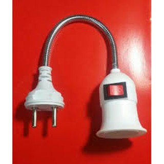 Đuôi đèn lò xo có công tắc E27