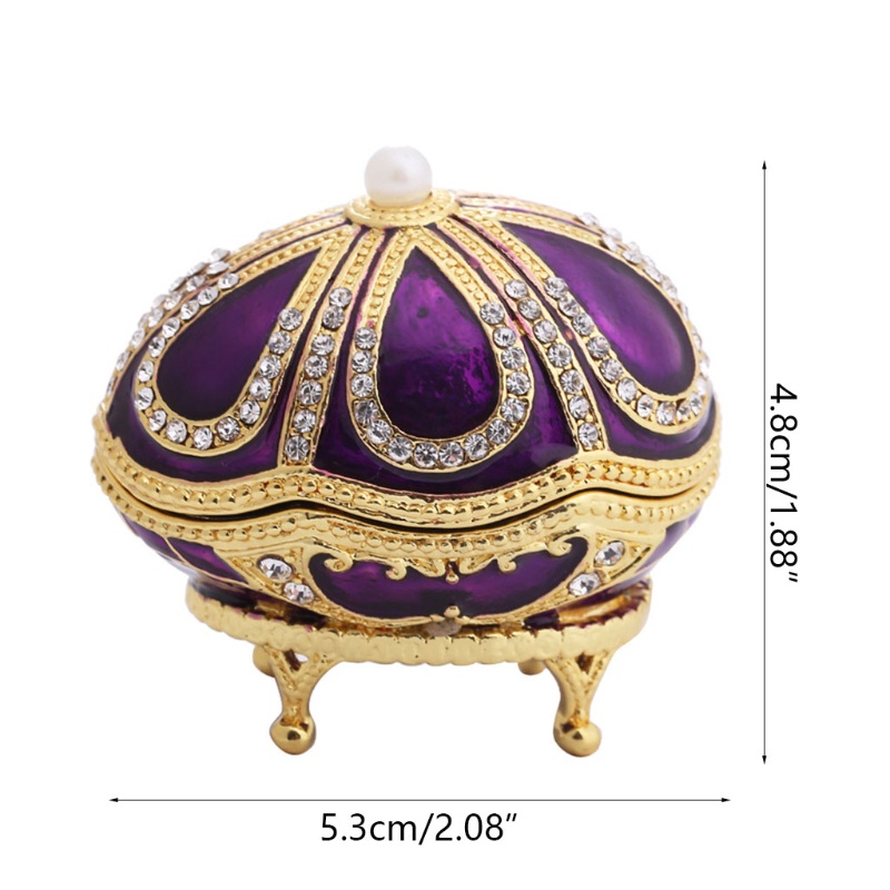 Flgo Giá Đỡ Nhẫn Tráng Men Đính Đá Lấp Lánh Độc Đáo Dùng Trang Trí