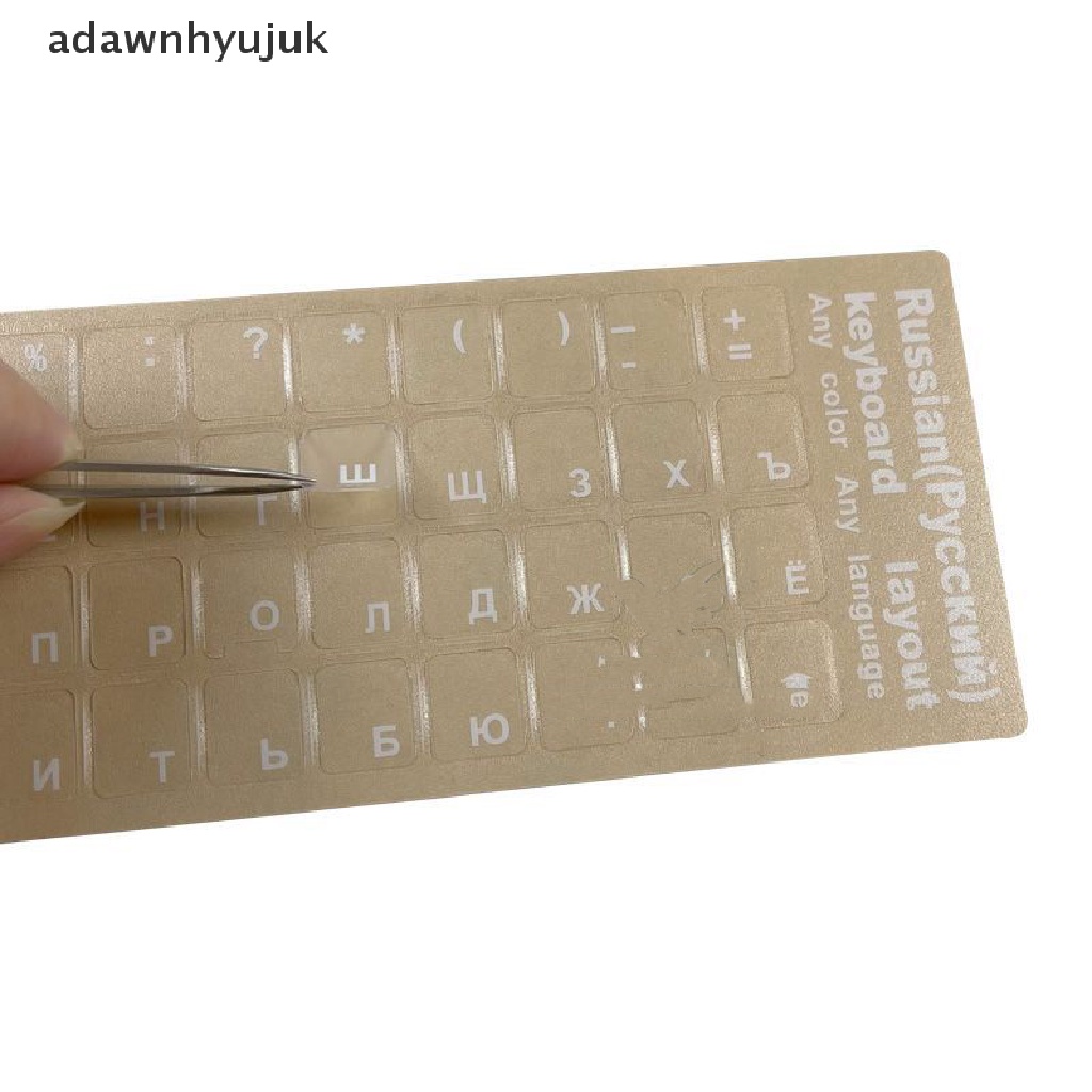 Miếng Dán Bàn Phím adawnhyujuk 1 Cái Nga / Hebrew / Hàn Quốc / Tiếng Anh Chất Lượng Cao