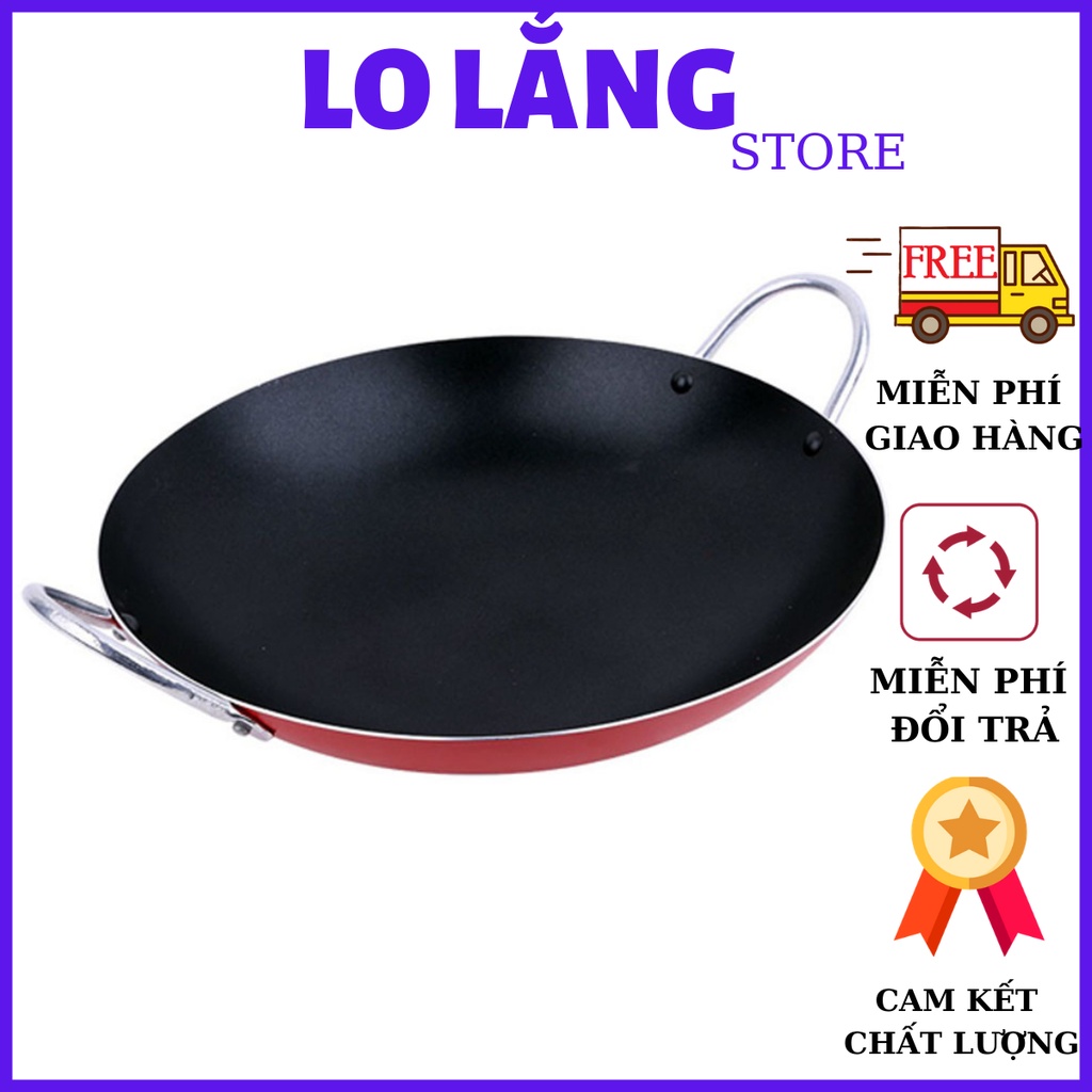 CHẢO CHỐNG DÍNH 2 QUAI 22cm CAO CẤP - CHẢO CHIÊN XÀO CHỐNG DÍNH LOẠI TỐT