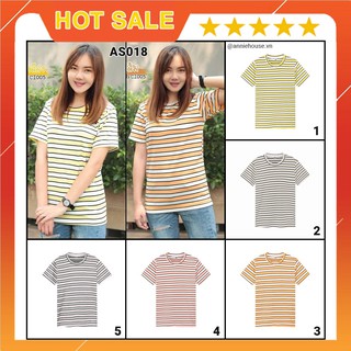 [MUA 1 TẶNG 1] Áo thun kẻ sọc Thái Lan - AS018 | Shopee Việt Nam