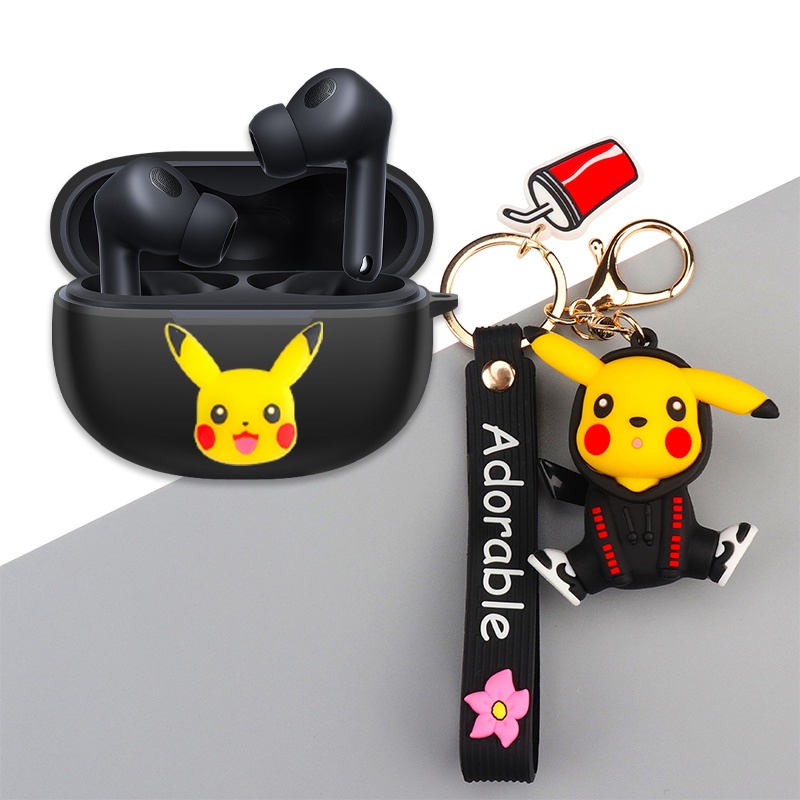 Anker Soundcore Life p2i Case Cartoon Bear Keychain pendant Soundcore Life p2i silicone soft shell protective Cover Shockproof shell protective cover Cartoon Pokmon Pikachu Stitch cute plush briquard Anker Soundcore R100 Cover