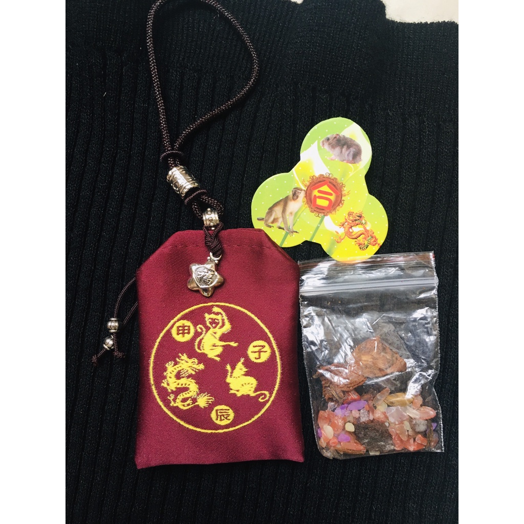 Túi GIẢI HẠN TAM TAI túi phước omamori may mắn năm tuổi THÂN TÝ THÌN Hóa Giải Vận Xui 2023