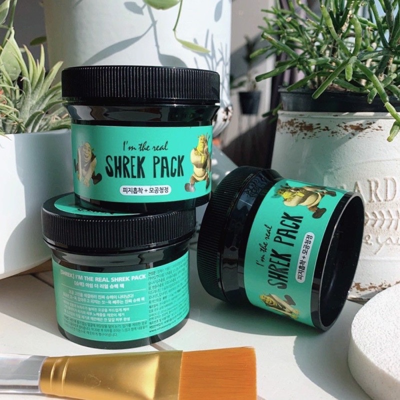 Mặt Nạ Đất Sét Bạc Hà Rau Má SHREK PACK Mask Chính Hãng