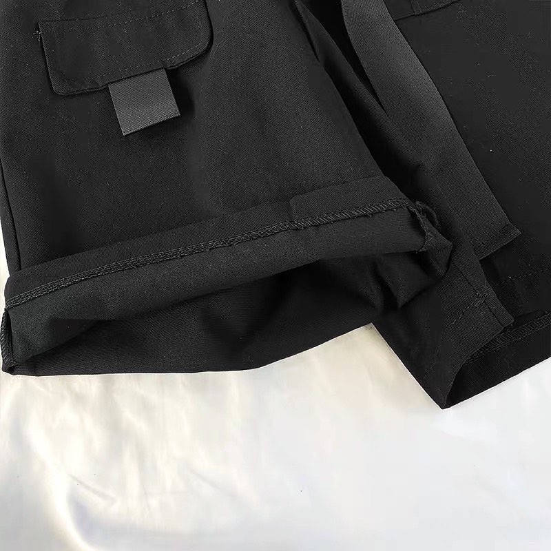 Set áo sơmi phối quần ngố túi cài ( tặng kèm belt và caravat)