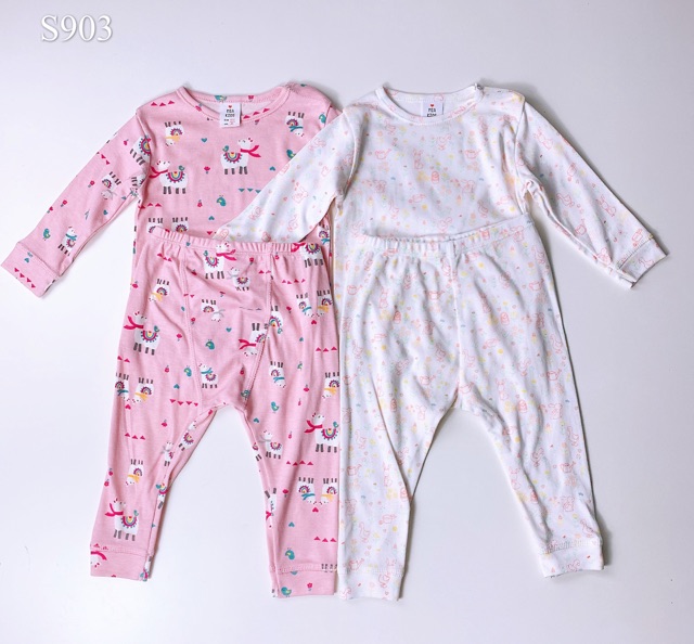 HTK- Bộ ngủ cotton Mia Kids size 6/9m-2/3y