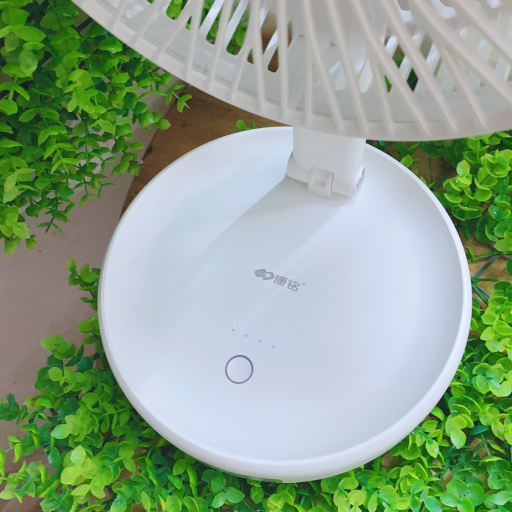 QUẠT TÍCH ĐIỆN KM-F0358 CÓ ĐÈN GẤP GỌN TIỆN LỢI | BigBuy360 - bigbuy360.vn
