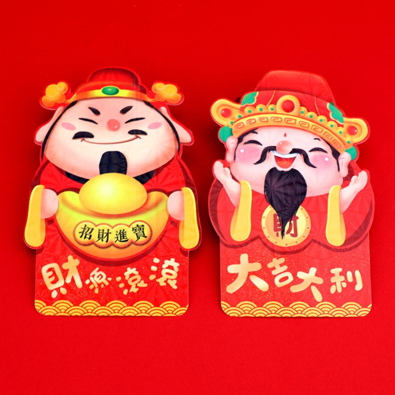 Set 6 Bao Lì Xì Năm Mới 2022 Họa Tiết Hoạt Hình Phong Cách Trung Hoa