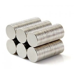 10 viên Nam châm trắng đất hiếm 14x1.5mm - N35 siêu mạnh